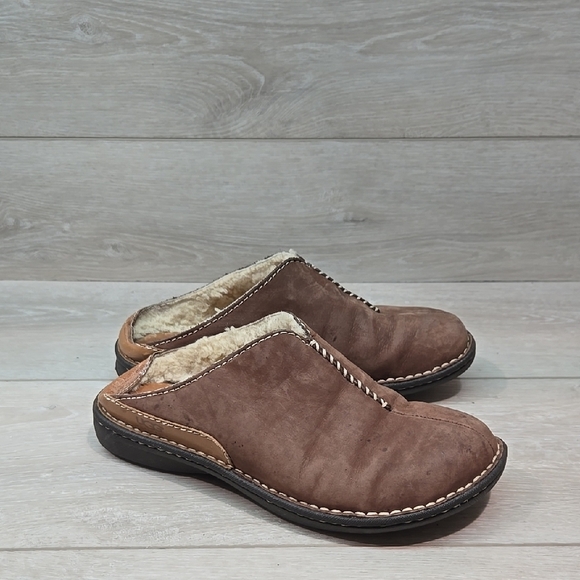 Ugg Australia Women Kohala Brown Suede Slip-On Shoes Clog Mule Sz 7 - Picture 1 of 11